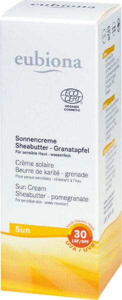Eubiona Sonnencreme Sheabutter-Granatapfel LSF 30