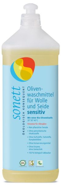Sonett Olivenwaschmittel für Wolle und Seide sensitiv